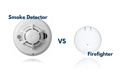 Difference Between A Firefighter &Amp; A Builder Installed Smoke Detector 1 Smoke Detector